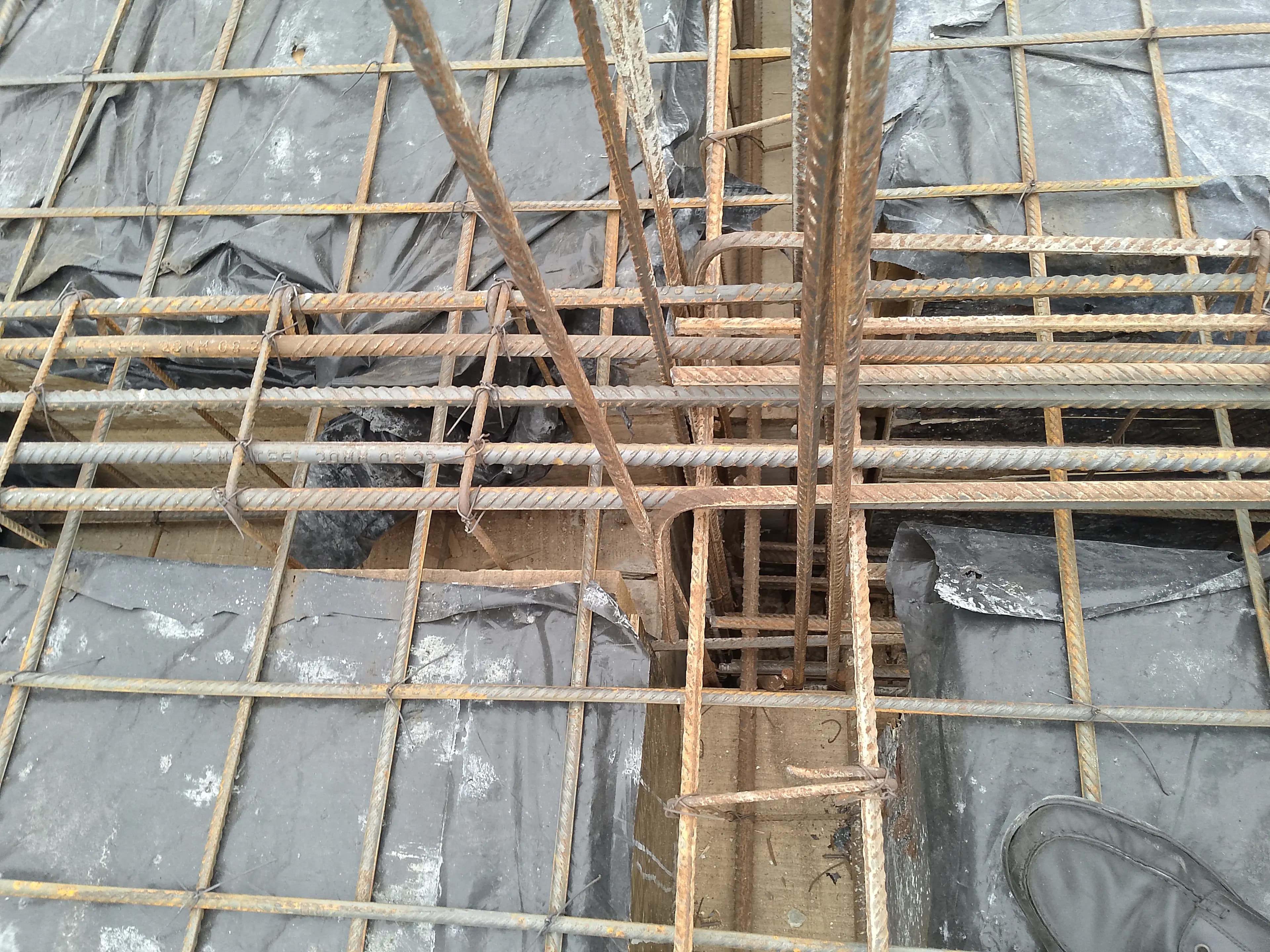 Cages d’armatures prêtes au coulage